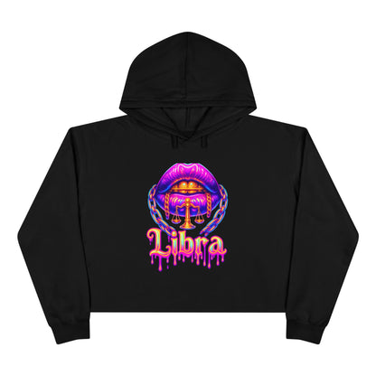 Libra Crop Hoodie | Astrology Fashion, Trendy Outerwear, Zodiac Gift, Comfortable Style, Horoscope Apparel