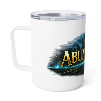 Abundance Insulated Coffee Mug — 10 oz Inspirational Travel Tumbler