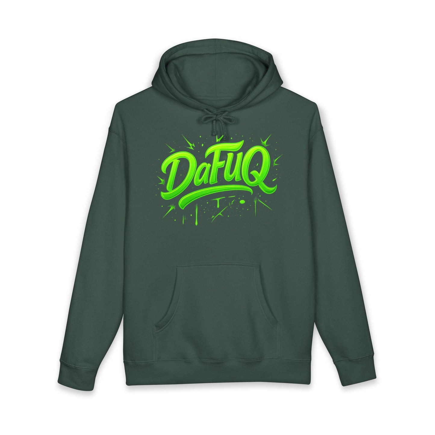 Neon “DaFUQ” Urban Movement Hoodie — Bold Vibrant Streetwear