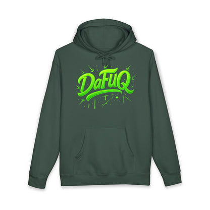 Neon “DaFUQ” Urban Movement Hoodie — Bold Vibrant Streetwear