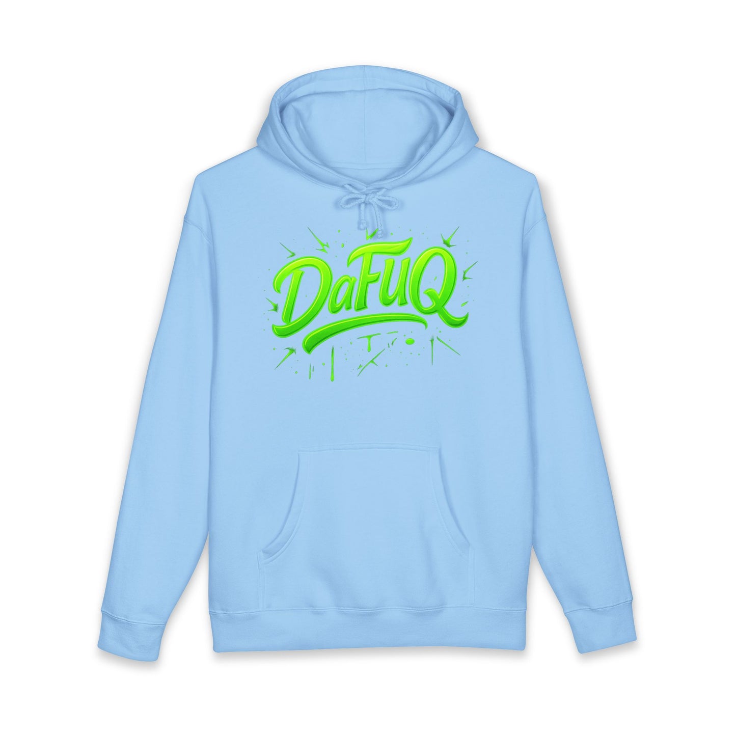 Neon “DaFUQ” Urban Movement Hoodie — Bold Vibrant Streetwear