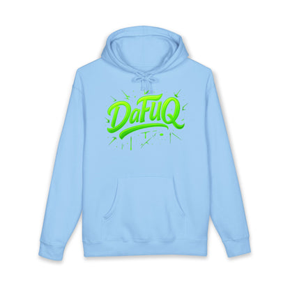 Neon “DaFUQ” Urban Movement Hoodie — Bold Vibrant Streetwear