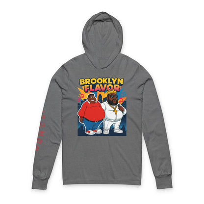 Brooklyn Flavor Graphic Hooded Long-Sleeve Tee