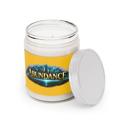 Abundance Soy Candle — 9oz Scented Jar with White Lid