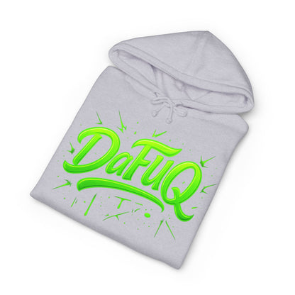 Neon “DaFUQ” Urban Movement Hoodie — Bold Vibrant Streetwear
