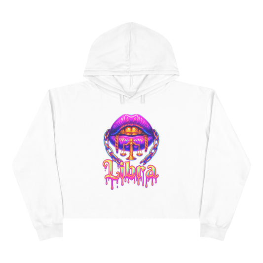 Libra Crop Hoodie | Astrology Fashion, Trendy Outerwear, Zodiac Gift, Comfortable Style, Horoscope Apparel