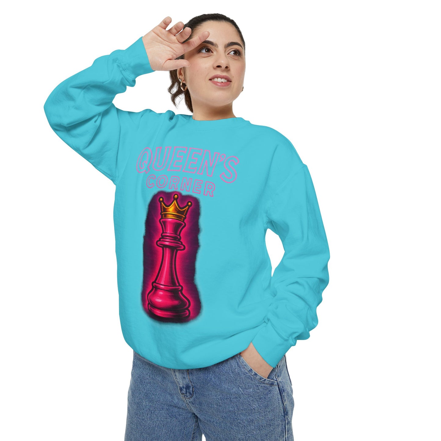 Sweatshirt - Queen's Corner Women Empowerment Chess Piece Design