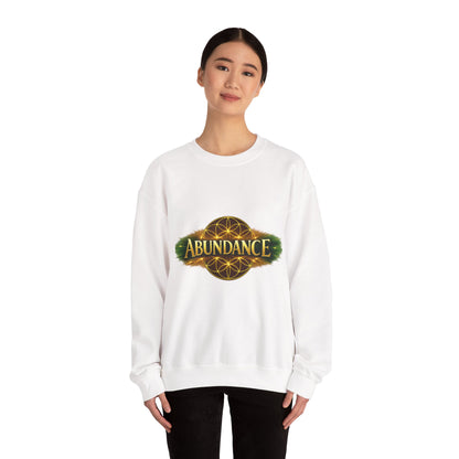 Abundance Crewneck Sweatshirt — Spiritual Flower of Life Design