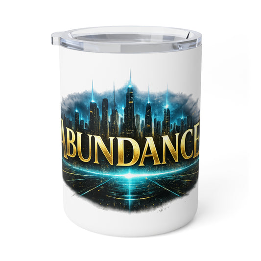 Abundance Insulated Coffee Mug — 10 oz Inspirational Travel Tumbler
