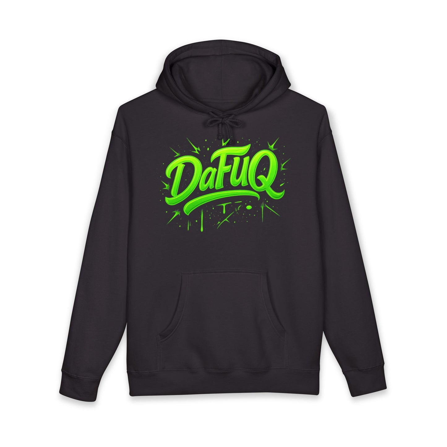 Neon “DaFUQ” Urban Movement Hoodie — Bold Vibrant Streetwear