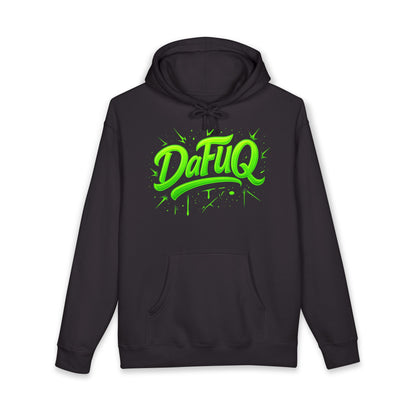 Neon “DaFUQ” Urban Movement Hoodie — Bold Vibrant Streetwear
