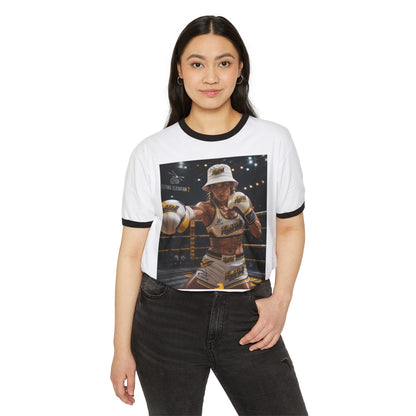 Boxing Champion Graphic Ringer T-Shirt