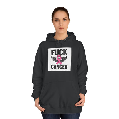 Empowering Cancer Awareness Hoodie, Unisex College Hoodie, Supportive Gift for Fighters, Inspirational Apparel, Fundraising Sweatshirt