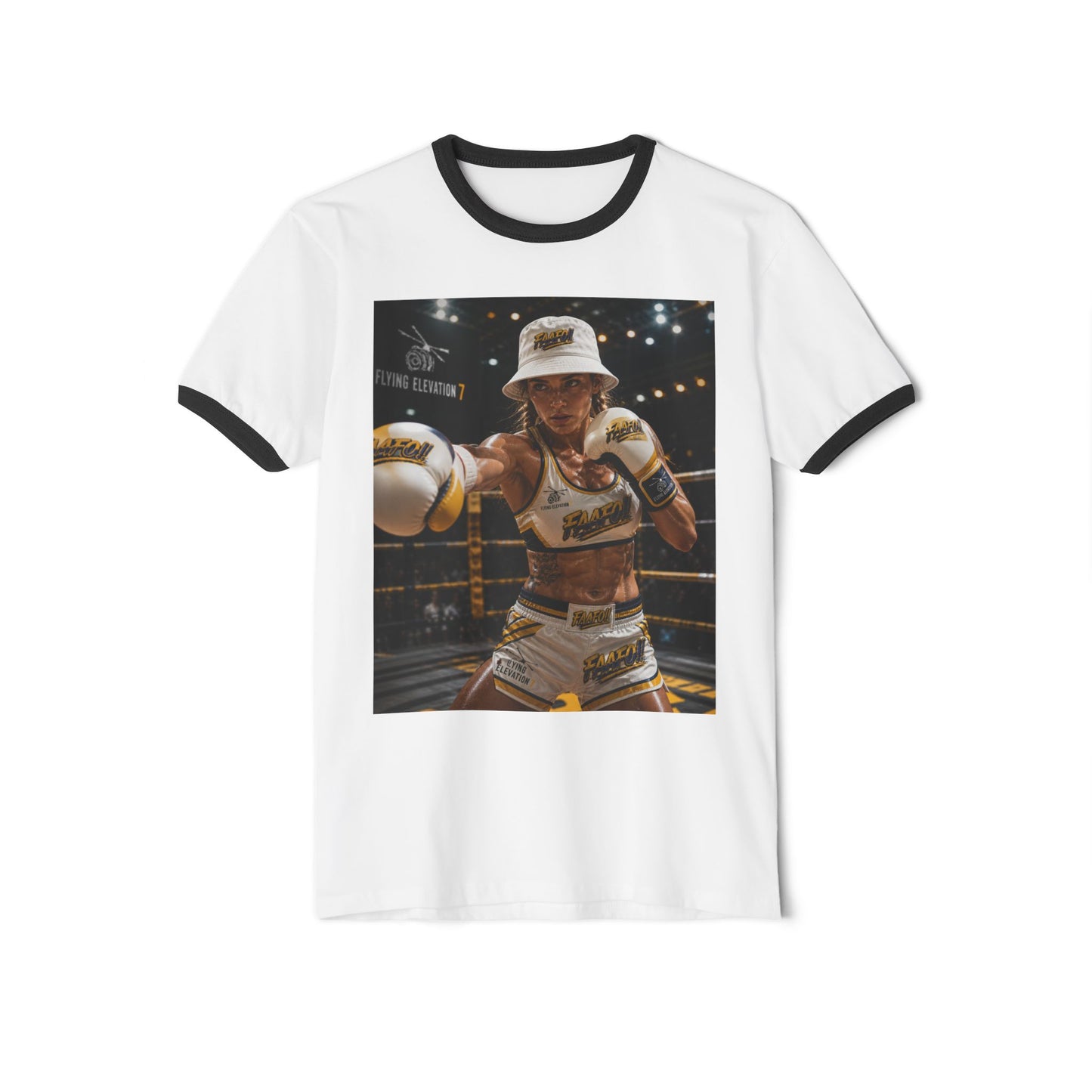 Boxing Champion Graphic Ringer T-Shirt